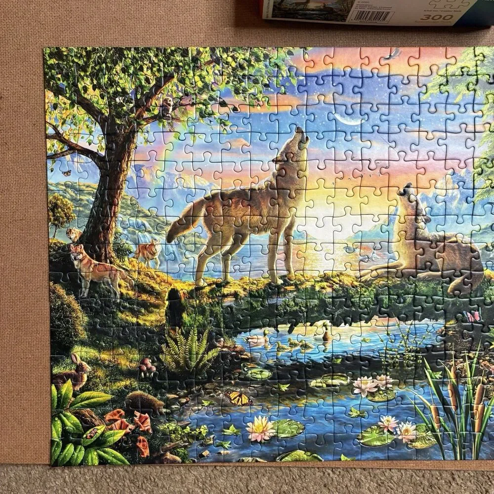 Ravensburger Great Outdoors Puzzle Series Wolf Harmony 300 Piece Jigsaw Puzzle